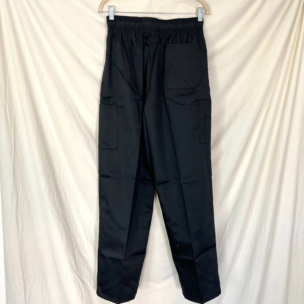 Natural Uniforms Classic 6-Pocket Cargo Chef Pants in black M